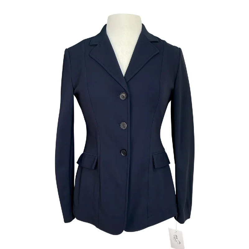 RJ Classics 'Monterey' Orange Label Show Coat in Navy - Women's 6R Satin Silk Chiffon