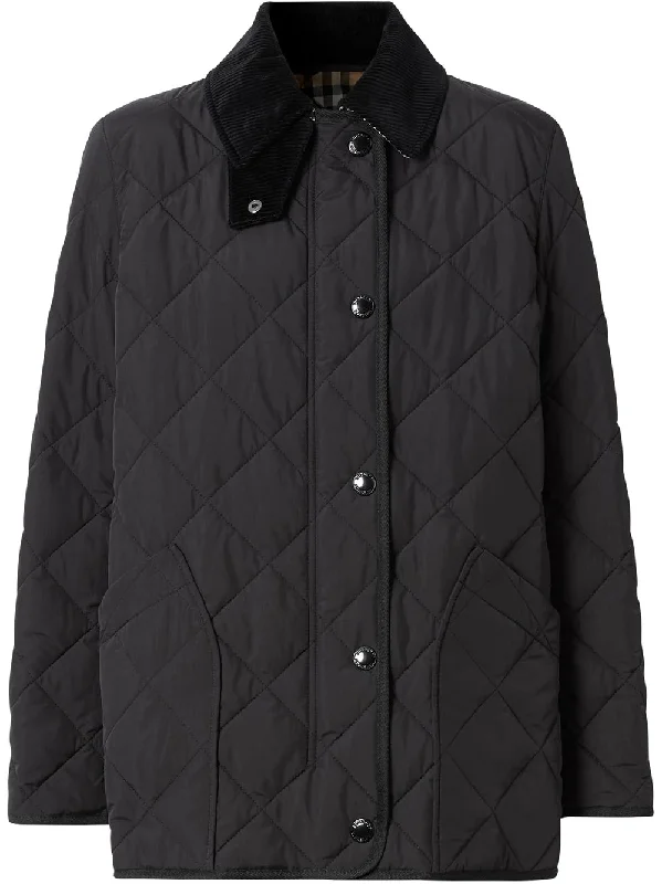 diamond quilted thermoregulated barn jacket Welt Pockets Slit Pockets Flap Pockets