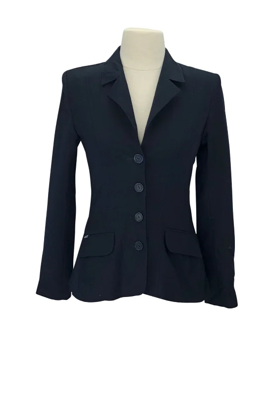 Winston Equestrian Classic Competition Coat in Navy - Women's EU 32 (US 00) Bomber Denim Leather