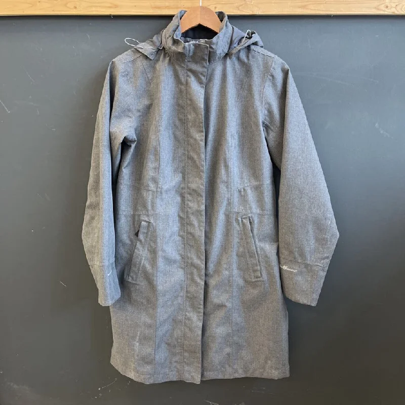 Eddie Bauer - Women's WeatherEdge Trench Coat - MSRP $190: Grey-women-SM Jersey Tulle Batik