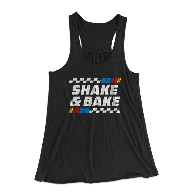 Shake And Bake Women's Flowey Racerback Tank Top cotton tank top