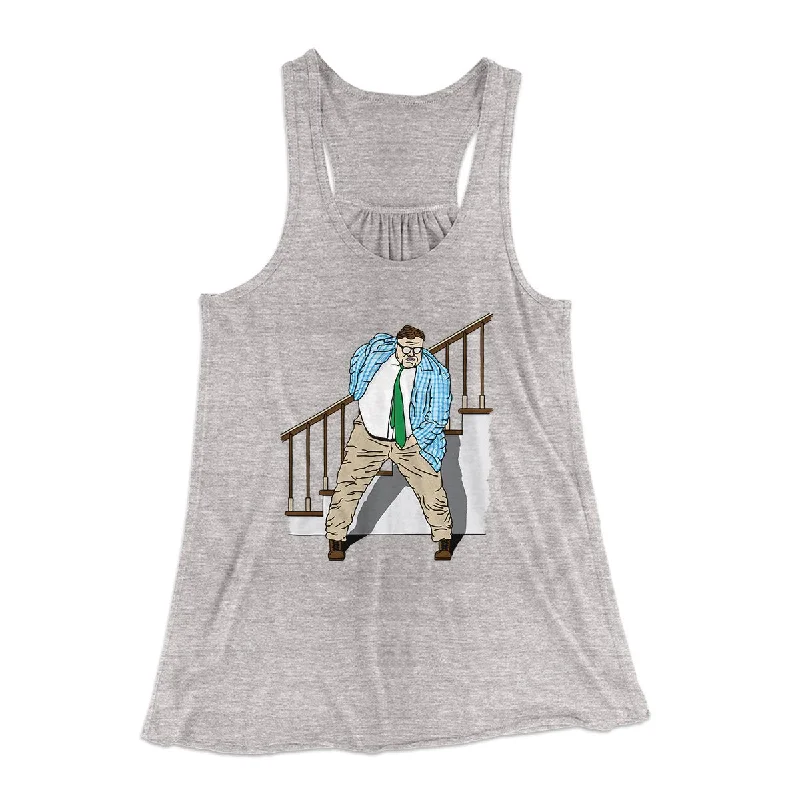Matt Foley Motivational Speaker Women's Flowey Tank Top charcoal tank top