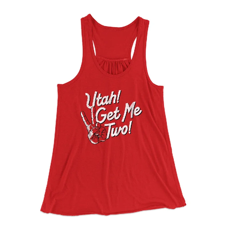 Utah Get Me Two Women's Flowey Racerback Tank Top athletic tank top