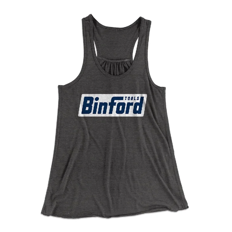 Binford Tools Women's Flowey Tank Top lavender tank top