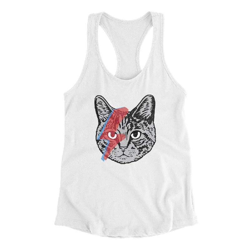Bowie Cat Women's Racerback Tank athletic tank top