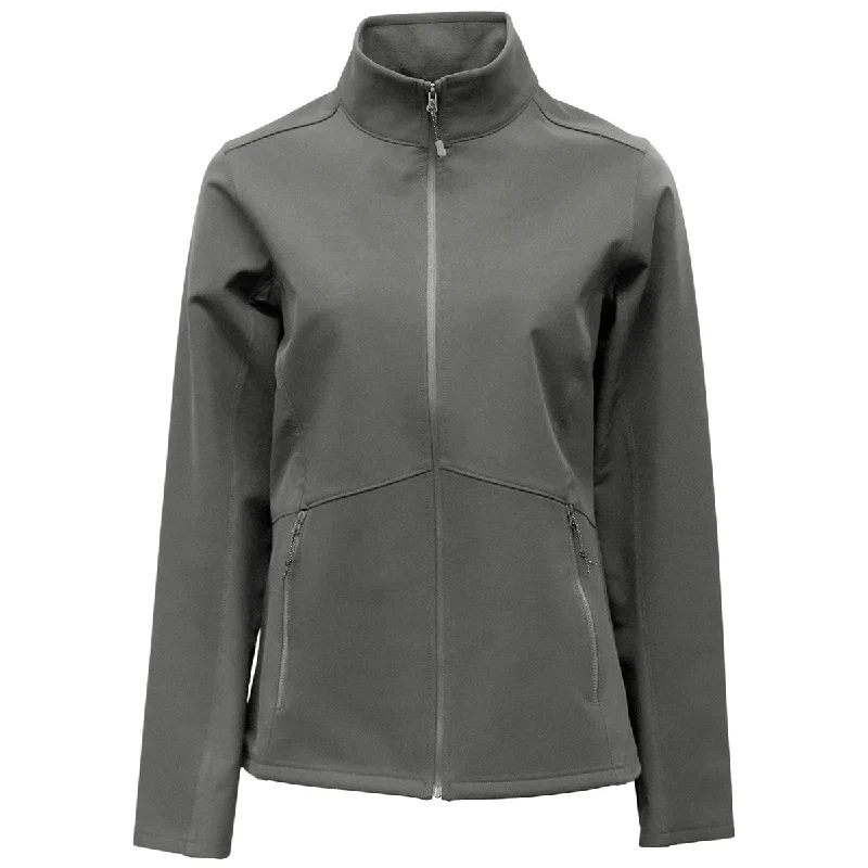 BAW Women's Charcoal Softshell Jacket Wool Jacket Cashmere Jacket Tweed Jacket