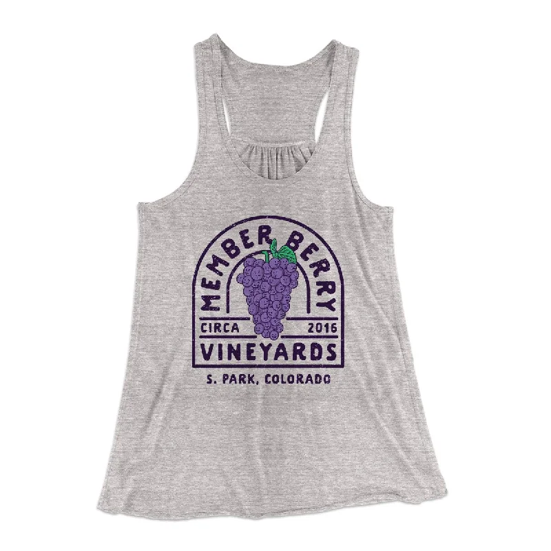 Member Berry Vineyards Women's Flowey Tank Top baby blue tank