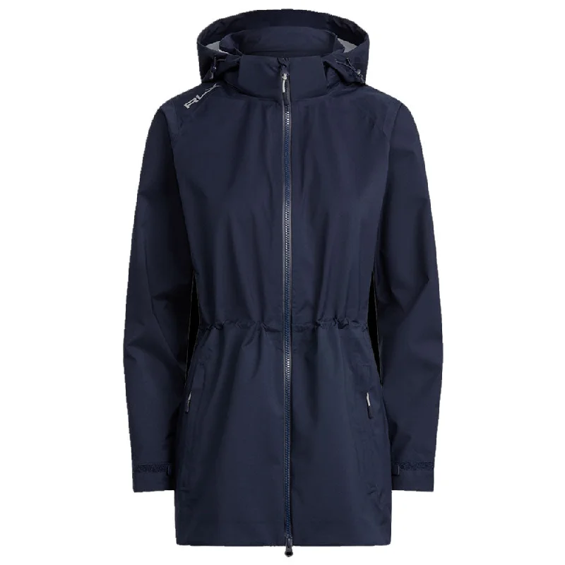 RLX Ralph Lauren Deluge French Navy Womens Golf Rain Jacket Wool Jacket Cashmere Jacket Tweed Jacket