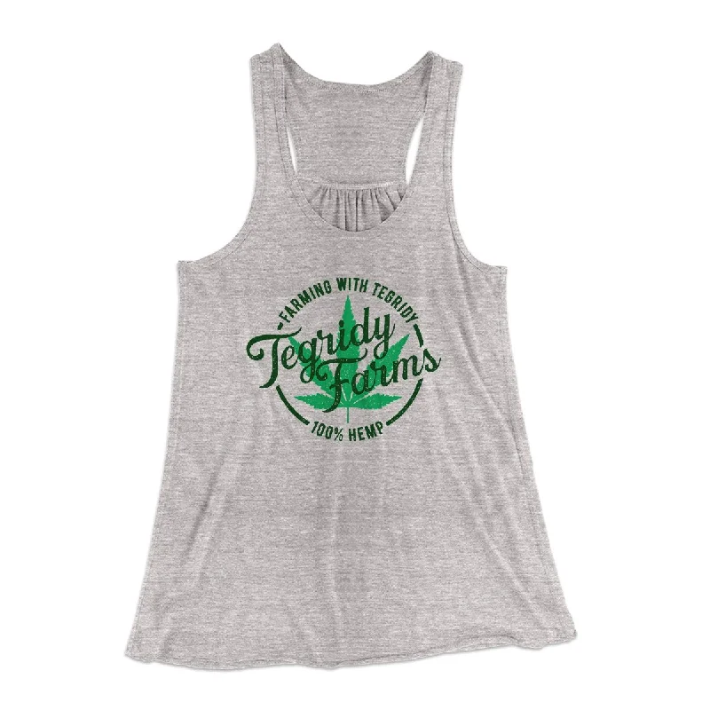 Tegridy Farms Women's Flowey Tank Top cropped tank top