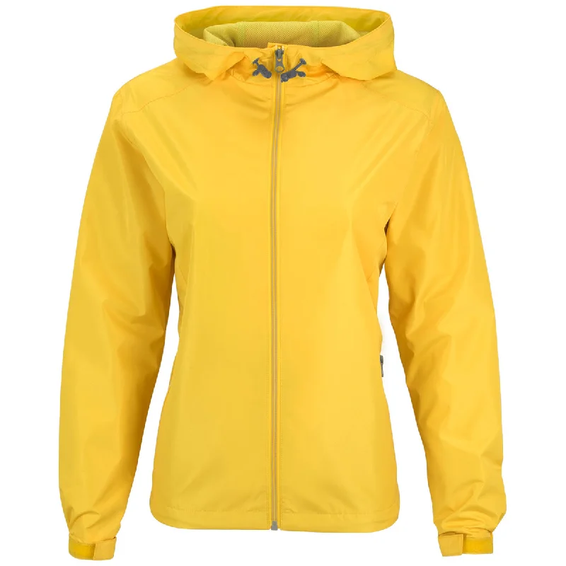 Vantage Women's Yellow Newport Jacket Hooded Jacket Caped Jacket Shawl Collar Jacket