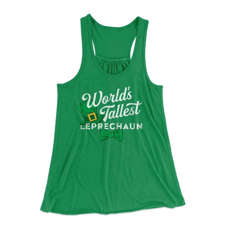 World's Tallest Leprechaun Women's Flowey Tank Top workout tank top