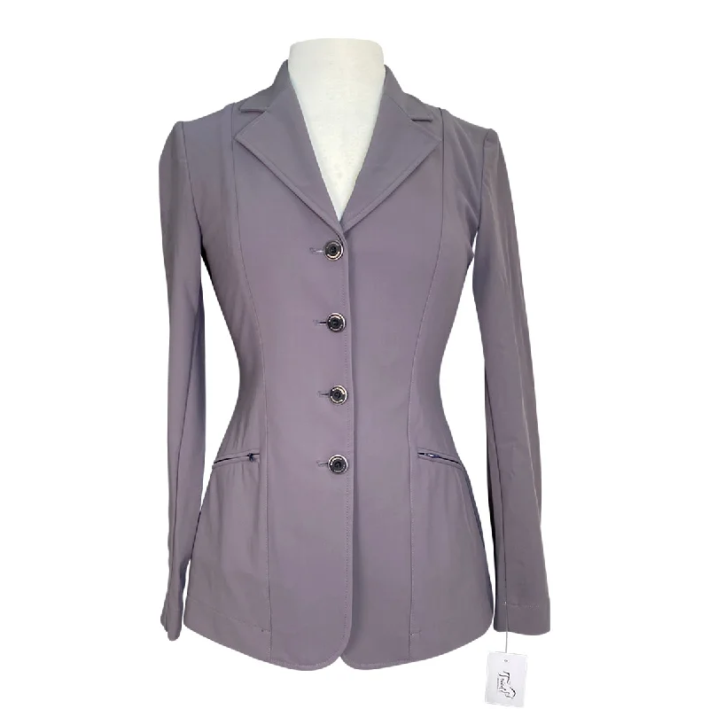 RJ Classics 'Palermo' Orange Label Show Coat in Grey - Women's 6R Tweed Herringbone Houndstooth