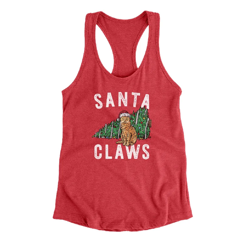 Santa Claws Women's Racerback Tank sexy tank top