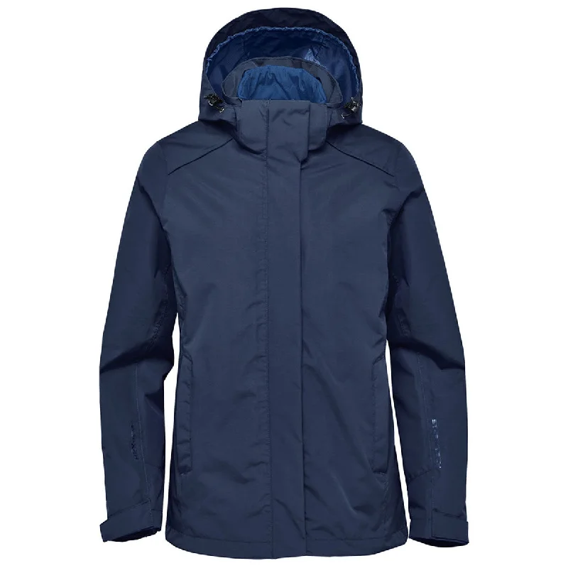 Stormtech Women's Navy Magellan System Jacket Trench Coat Raincoat Waterproof Jacket