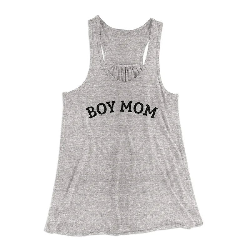 Boy Mom Women's Flowey Racerback Tank Top modal blend tank
