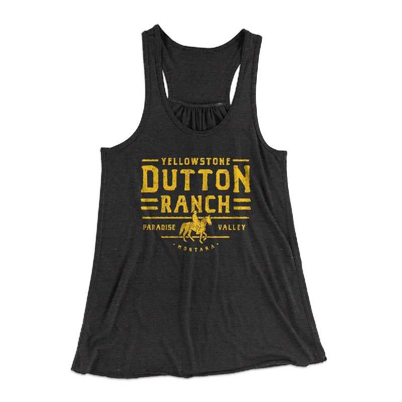 Yellowstone Dutton Ranch Women's Flowey Racerback Tank Top flowy tank top