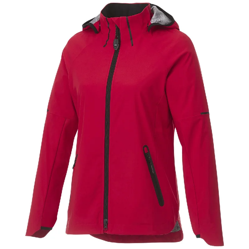 Elevate Women's Team Red Oracle Softshell Jacket Wool Jacket Cashmere Jacket Tweed Jacket