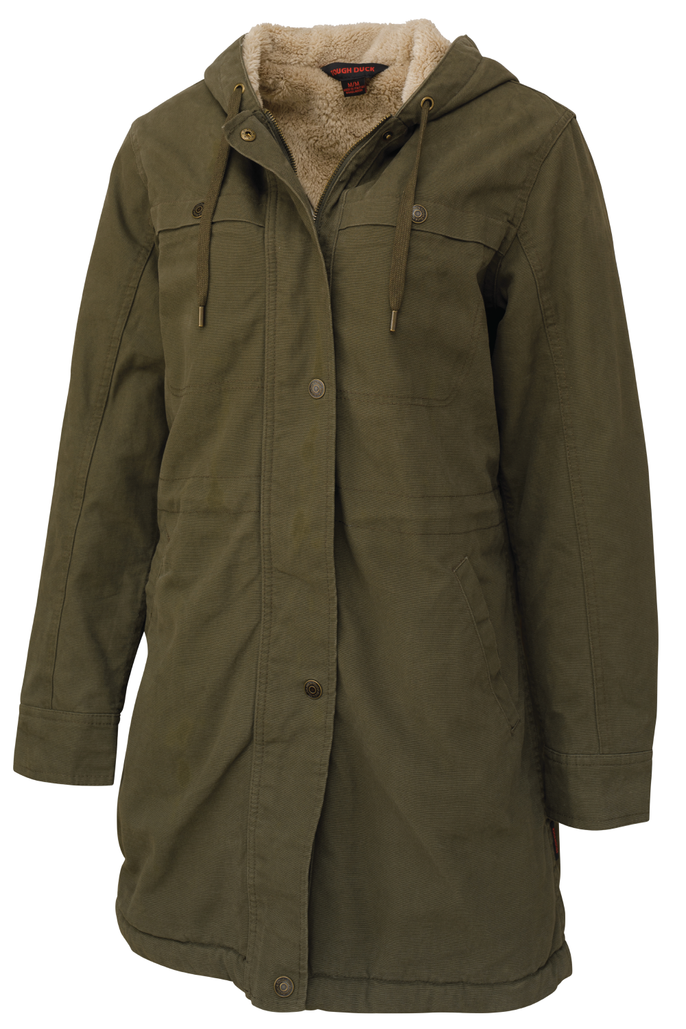 Women’s Sherpa Lined Duck Jacket by Tough Duck - Style WJ20 Insulated Jacket Fitted Jacket Loose Jacket