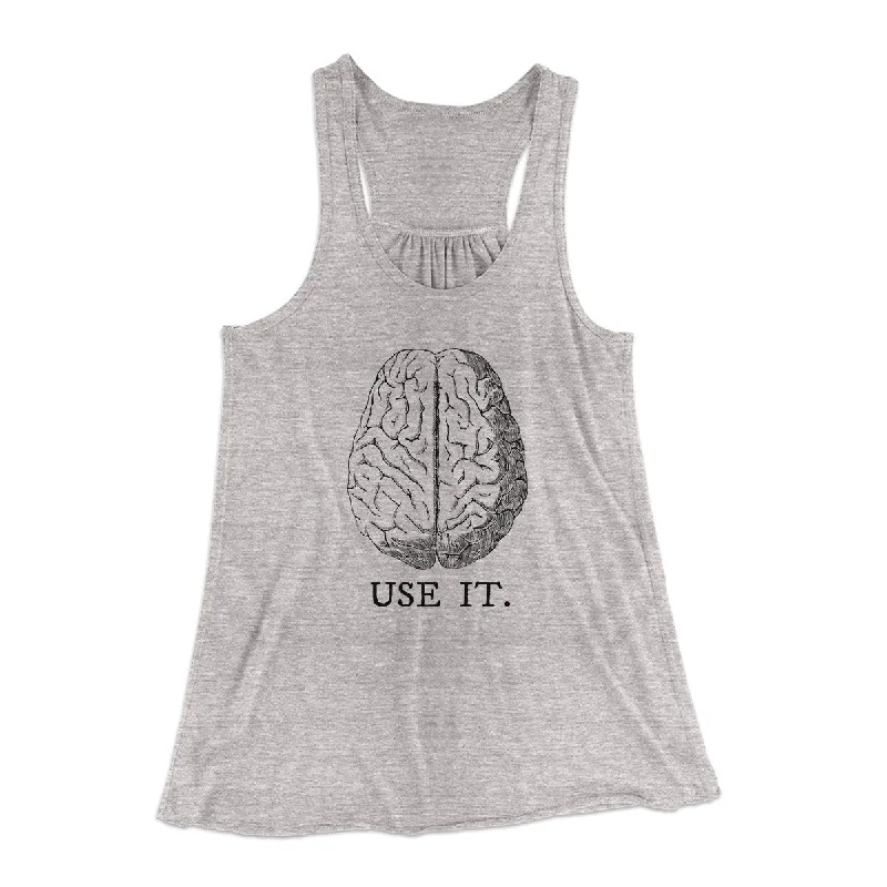 Use Your Brain Women's Flowey Tank Top bright tank top