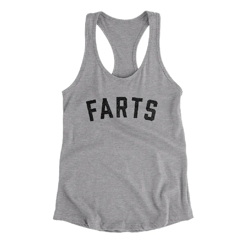 Farts Funny Women's Racerback Tank ribbed tank top