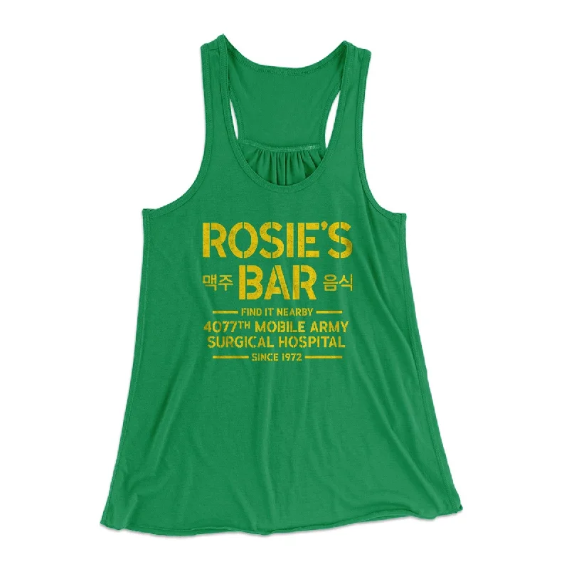 Rosie's Bar Women's Flowey Tank Top silver tank top