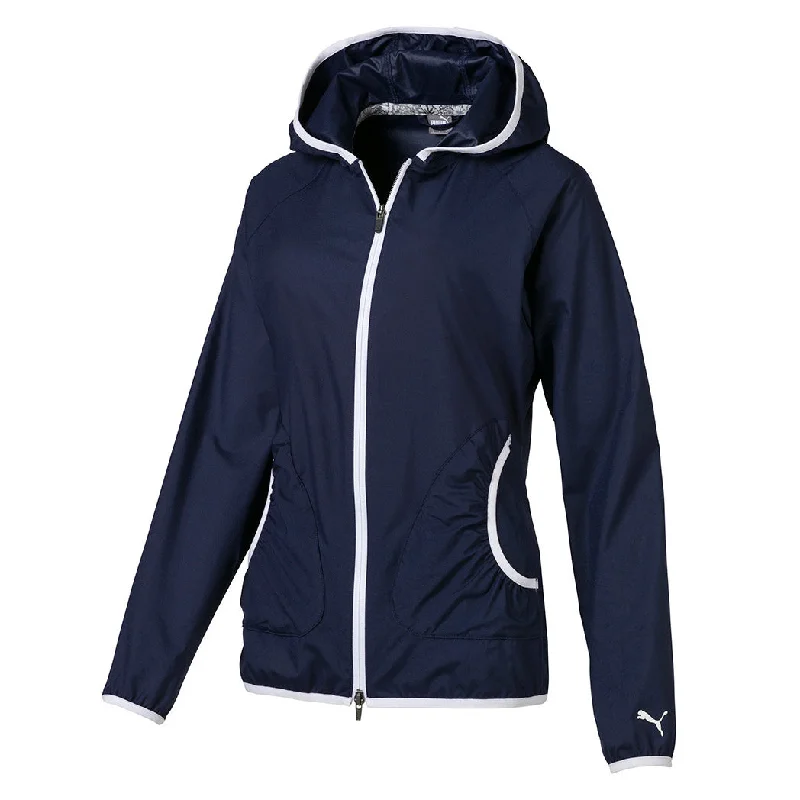 Puma Zephyr Womens Golf Jacket Anorak Shell Jacket Lightweight Jacket