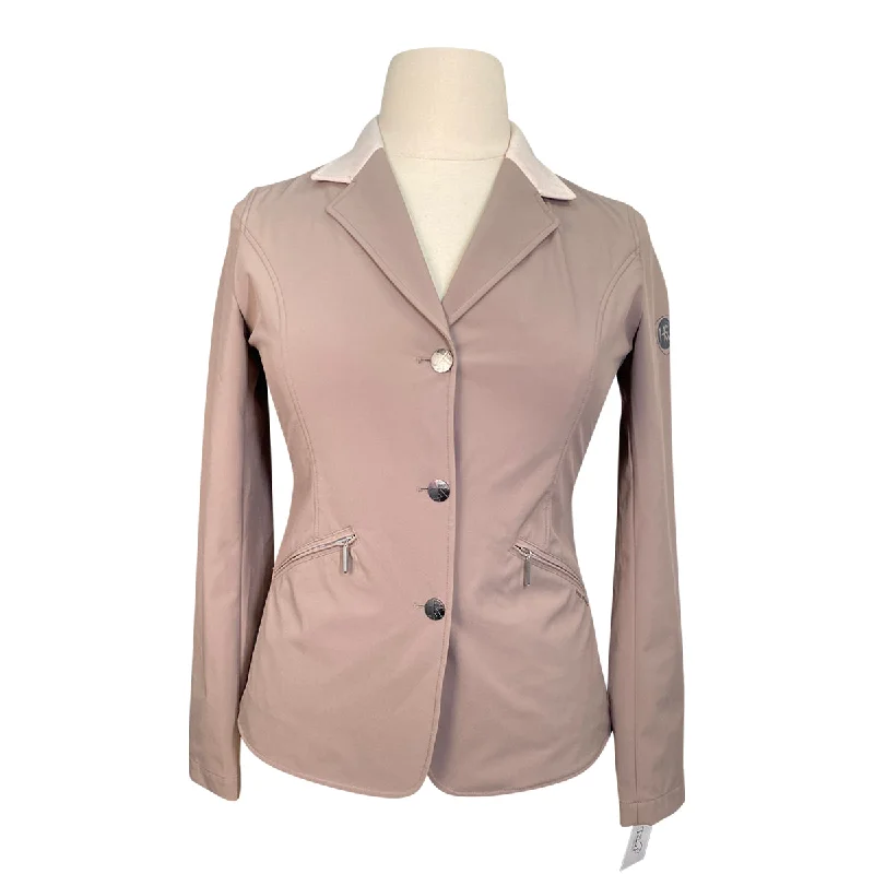 Horseware Competition Coat in Taupe - Women's Large Collared Crew Neck Turtle Neck
