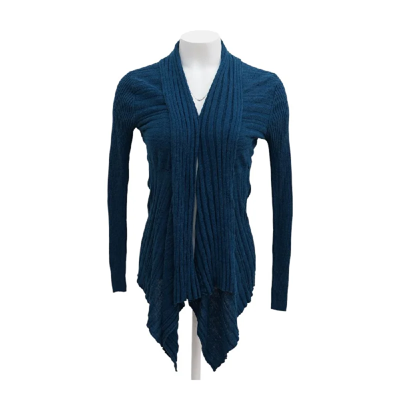 Blue Solid Cardigan Sweater Faux Fur Fabric Real Fur Fabric Shearling Fabric