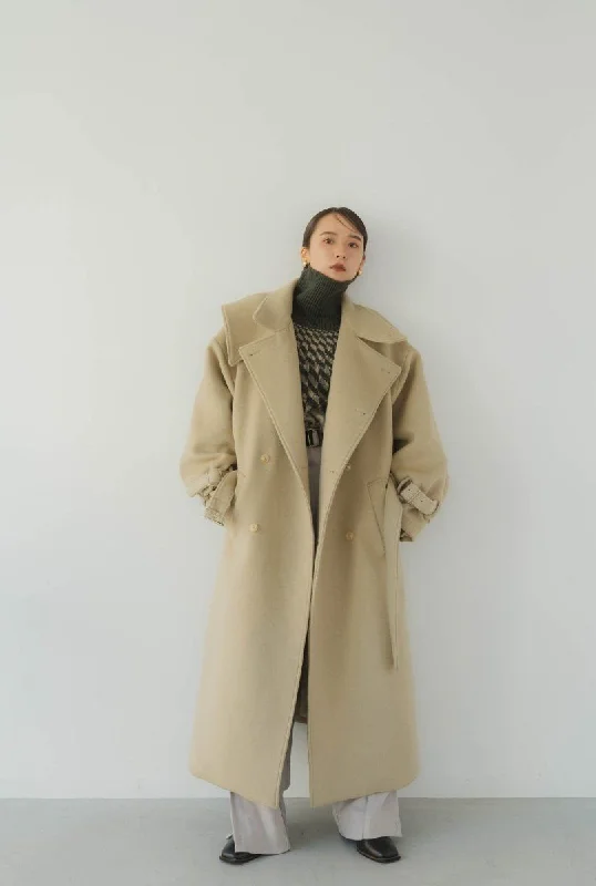 Layered Motorcycle Coat/Milky Green Blouse Shirt Tunic