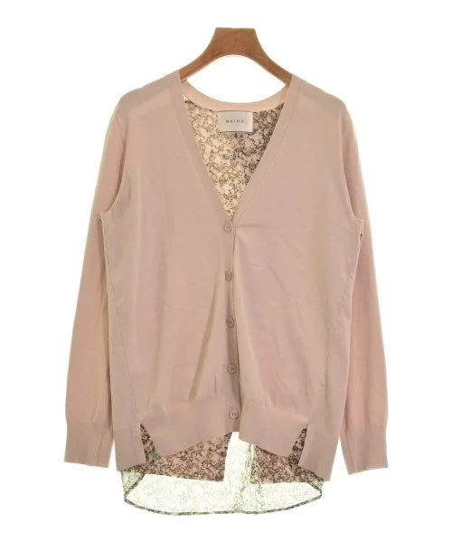 BEIGE, Cardigans Hooded Cardigan Collared Cardigan Shawl Collar
