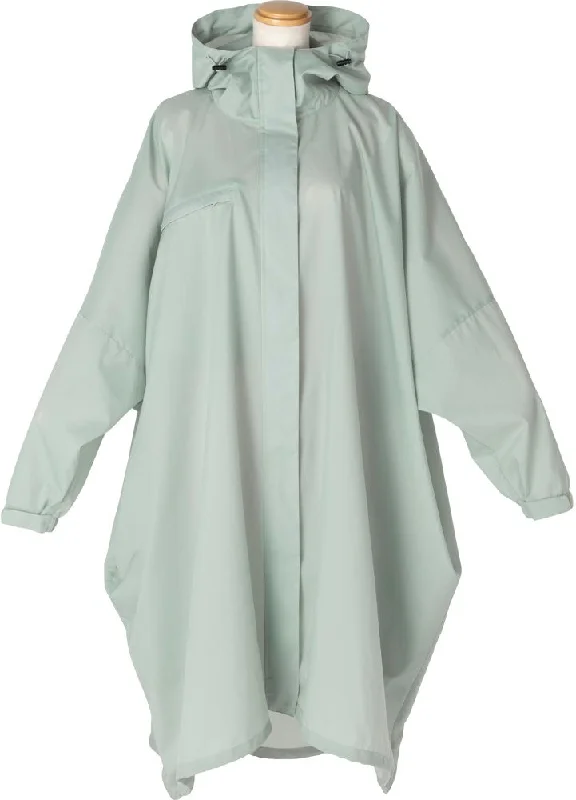 Rain Coat Mod Poncho Turtleneck Wrap Cape
