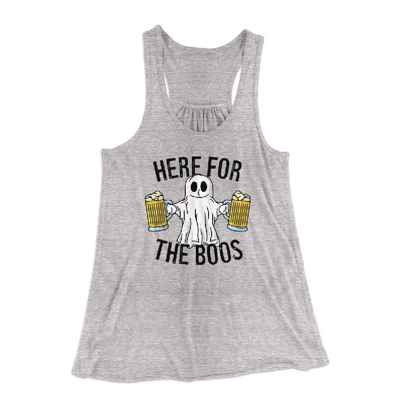 Here for the Boos Women's Flowey Tank Top cutout tank top