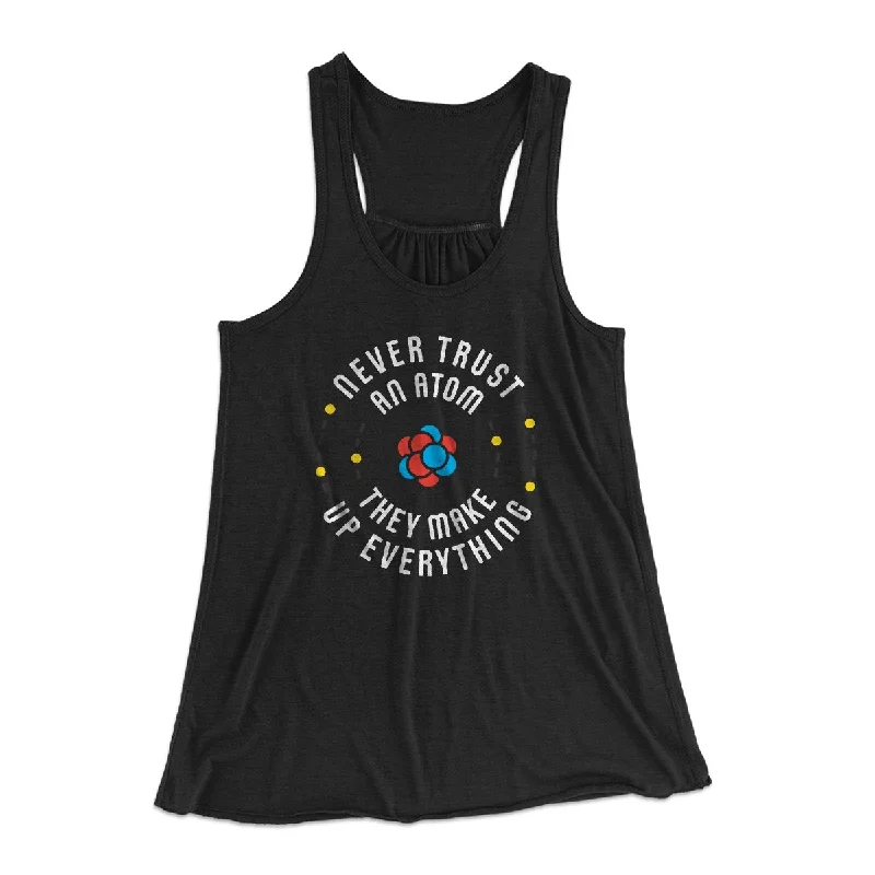 Never Trust An Atom Women's Flowey Tank Top mint tank top