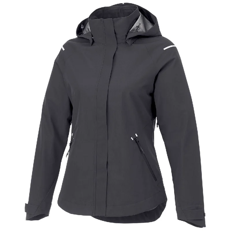 Elevate Women's Black Gearhart Softshell Jacket Fleece Jacket Down Jacket Parka