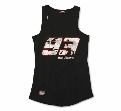Official Marc Marquez 93 Black Womans Tank Top - Mmwtt 616 04 metallic tank top