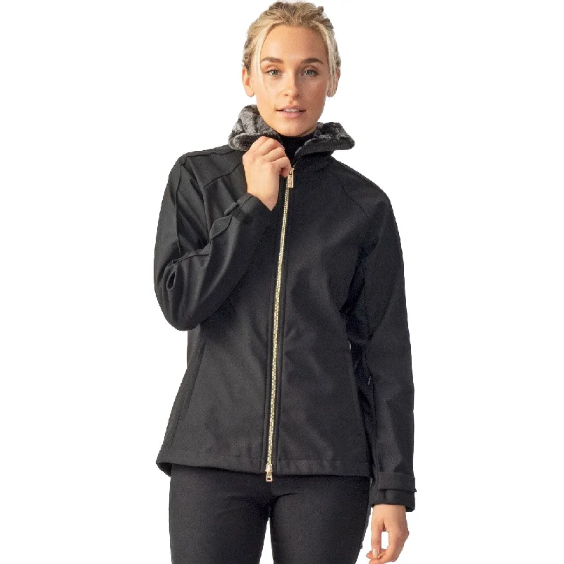 Daily Sports Alexia Black Womens Golf Jacket Cotton Jacket Linen Jacket Terry Jacket