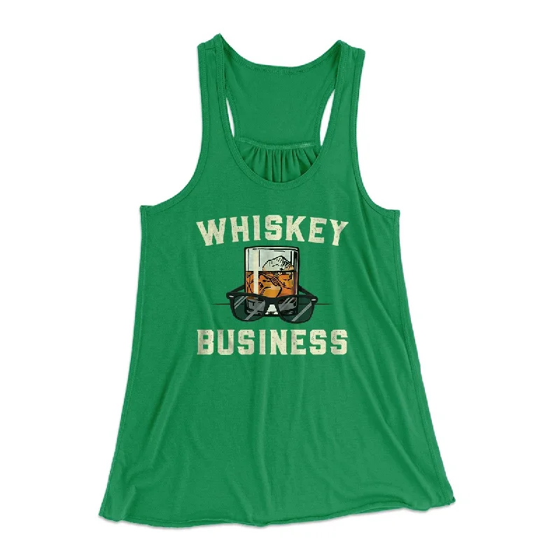 Whiskey Business Women's Flowey Tank Top cold shoulder tank