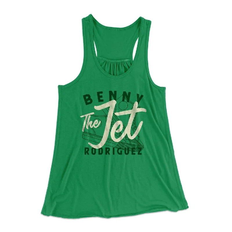 Benny the Jet Rodriguez Women's Flowey Tank Top teal tank top