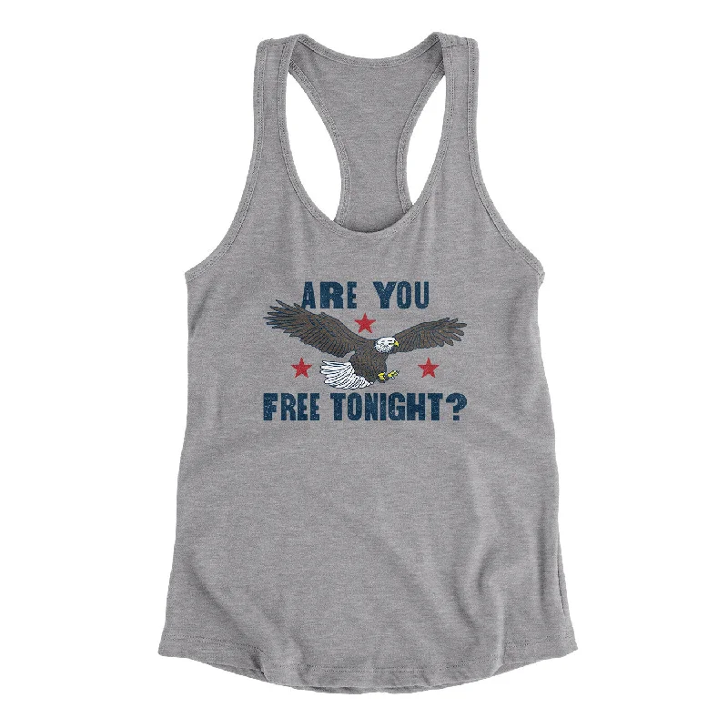 Are You Free Tonight Women's Racerback Tank fitness tank top