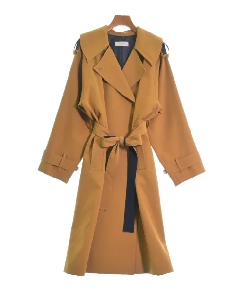 etre relie Trench coats Crew Neck V-Neck Boat Neck