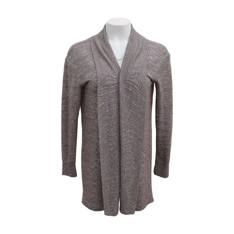 Brown Solid Cardigan Sweater Hooded Cardigan Collared Cardigan Shawl Collar