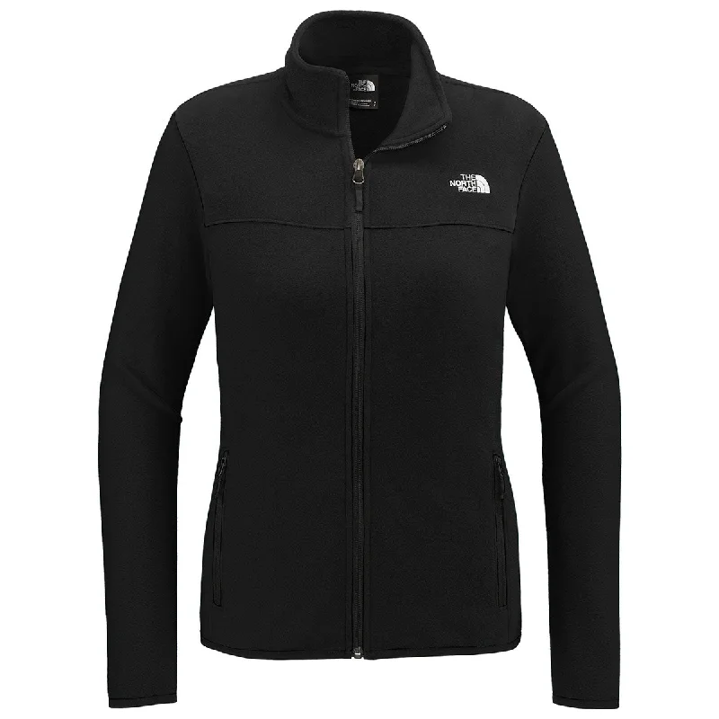 The North Face Women's TNF Black Glacier Full-Zip Fleece Jacket Mesh Jacket Canvas Jacket Denim Jacket