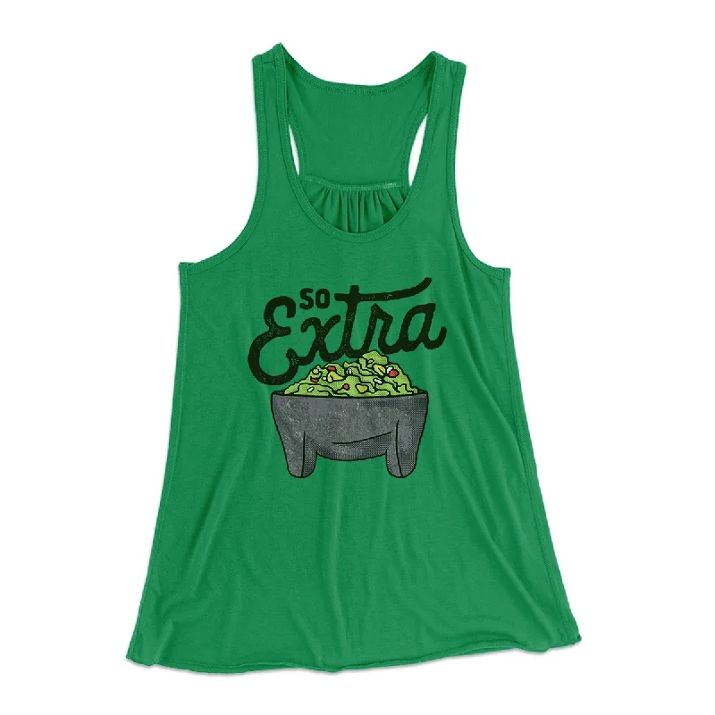 So Extra Women's Flowey Tank Top glitter tank top