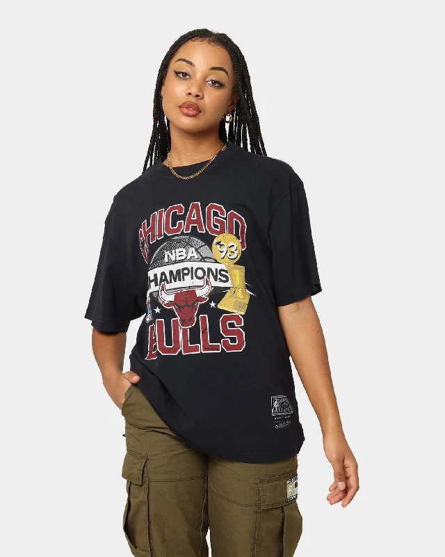 Mitchell & Ness Chicago Bulls Team History Vintage T-Shirt Faded Black