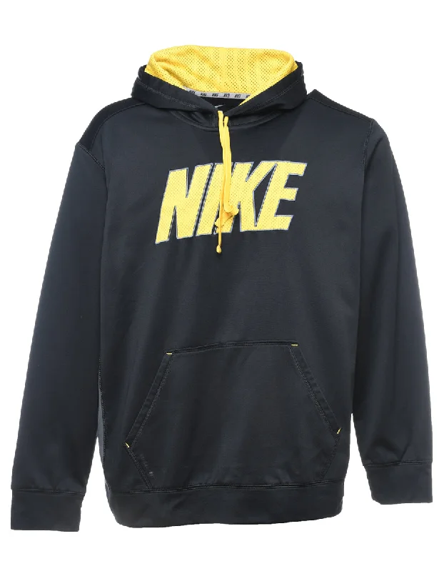 Nike Black & Yellow Therma Fit Hooodie - XL