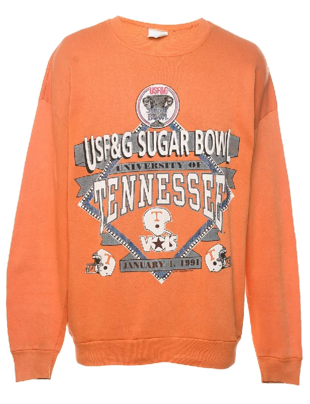 Orange Sugar Bowl 1991 Printed Sweatshirt - XL