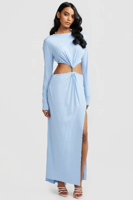Chiara Dress - Lilac Blue
