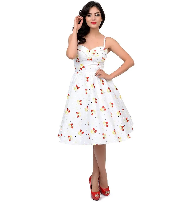 Strawberry Blossom 1950's Retro Swing Dress by Stop Staring!