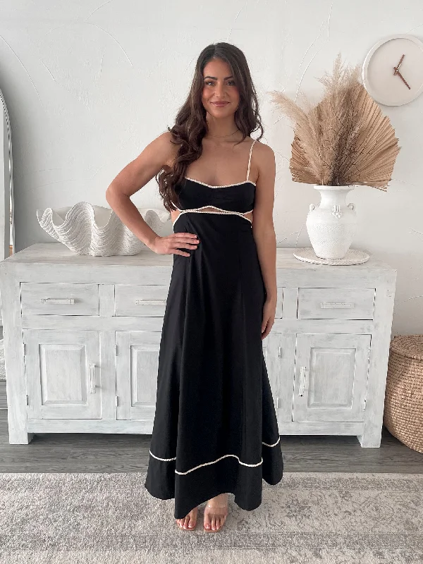 Vala Dress - Black Print
