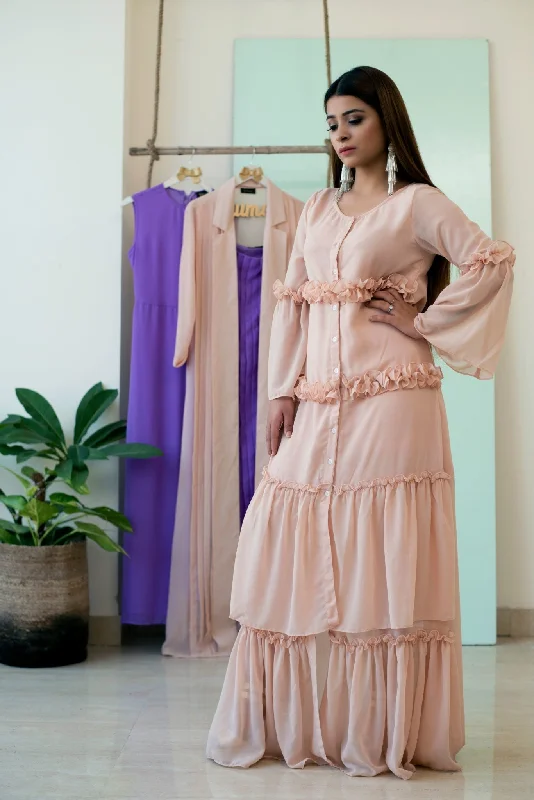 Women's The Subtle Frills Dress - Khumaar- Shuchi Bhutani